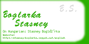 boglarka stasney business card